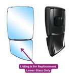 Fendt Heavy Duty Wide Angle Lower Glass Replacement Left - Mekra 40.1009.421