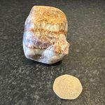 Natural partially polished amethyst  banded mineral specimen Minerals/Crystals