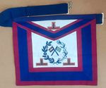 MASONIC Mark Master Mason Grand Rank Undress LAMBSKIN APRON - A.R. Fabb Bros