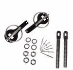 Universal Quick Release Bonnet Pins / Engine Hood Lock, Slide Plated Black