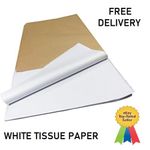 Tissue Paper Acid Free White 20" x 30" Quality Large Sheets Wrap 500 x 750mm