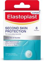 Second Skin Protection Plasters (6 Pieces), Hydrocolloid Waterproof Plasters wit
