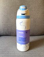 Owala FreeSip 945 ml Insulated Leakproof Bottle White/Blue/Purple bows 