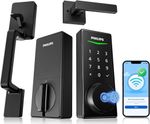 Philips WiFi Smart Door Lock Handle Set Fingerprint Keypad App Voice Control