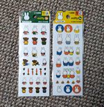 Miffy Clear & Deco Sticker Sheets Set, Cartoon Theme, Multicoloured, 2 Pack