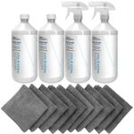 Williams Waterless Wash and Wax  4 x 1L with 10 x Large Microfibre cloths