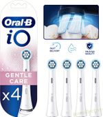 4x Oral B Toothbrush Heads io Gentle Care Replacement Sensitive Care Soft Brush