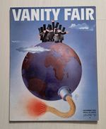 Vanity Fair Iconic World Bomb, Perspex wall poster. 65 cm X 50 cm Approx