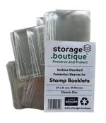 PHILATELY STAMP BOOKLET Protective Sleeves, ARCHIVE STANDARD Acid Free 67 x 51mm