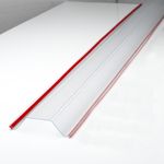 Cardea Clear Child Door Finger Guard Front – 117cm | UK Made | No Tools Required