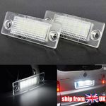 2x LED Rear Number Plate Lights For VW Transporter T5 T6 Caddy 3 4 Multivan Golf