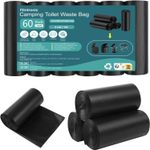 Camping Toilet Bags, 60 PCS (3 Roll) Camping Toilet Liner Bags, Portable Toilet