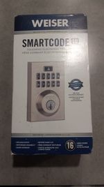 Weiser Smartcode 10 Satin Nickel Keyless Entry Electronic Deadbolt [ For Parts ]