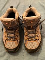 Merrell Gore-Tex Vibram Sole Suede & Mesh Hiking Shoes Brown/Tan UK 6 waterproof
