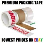 Clear Brown Parcel Tape Strong Packing Carton Sealing Tape 48mm x 66m 1 6 12 36