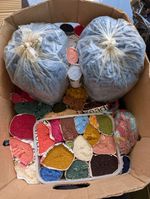 Vintage Readicut Wool Bundle Rug Making Pre Cut For Rugs Mix Mostly Readicut 