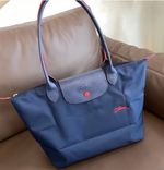 Le Pliage Large Tote Full-Navy Nylon Work Travel Bag Gift For Her UK Anniversary