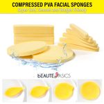 120 Pcs Facial Sponges Compressed PVA Face Wash Cleansing Mask Removal S0001x10