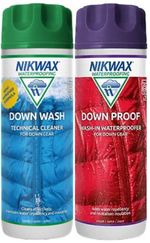 Nikwax Down Wash & Down Proof Twin Pack 300ml Cleaning Waterproof Protect