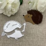 🇬🇧 4pc HEDGEHOG.  METAL CUTTING DIE. CARD MAKING, SCRAP-BOOKING