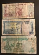 Set Of 3 Banknotes Malta 🇲🇹