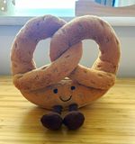 Jellycat Amuseables Pretzel Plush Soft Toys, Food Theme, Small 15-35 cm