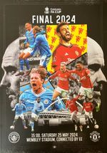 2024 FA CUP FINAL MANCHESTER CITY v MANCHESTER UTD OFFICIAL PROGRAMME