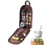 Camping Cookware Bag Set Travel Organizer Grill Accessories for Camp Kitchen