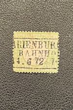 GERMANY 1872, SMALL SHIELD, 1 GROSCHEN, MARIENBURG BAHNOF, RAILWAY BOX CANCEL.
