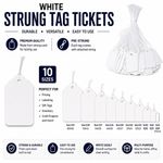 NEW WHITE STRUNG PRICE LABELS TIE ON TAGS Ideal for Jewellery,Gifts,watches,Ring