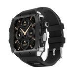 Metal Protective Case Silicon Strap For Apple Watch10 46mm 9 8 7 45mm 6 5 4 44mm