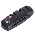 TSA007 ABS Luggage Lock, TSA Certified, Stainless Steel Spring, 8.5x3.1x1.5 cm