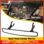 1.75" Universal UTV ATV Center Rear View Mirror Roll Cage Bar Adjustable Mirrors
