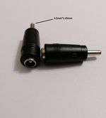 5.5mm x 2.1mm Female to 3.5mm x 1.35mm Male Plug Tip DC Power Adapter converter