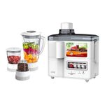 4-1 Juicer White classic, Blender, Juicer, Grinder and Food Processor all in one