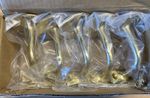 Handrail Brackets Solid Brass x 5 *** 2 1/2"  63mm
