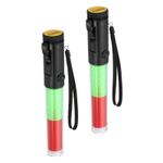 2Pack 11" Signal Traffic Wand Air Traffic Control Wand LED Flashlight Red Green