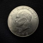 1972 One Dollar Liberty Eisenhower US Coin with Flying Eagle No Mint Mark