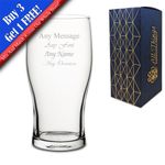 Personalised Engraved Pint Glass Fathers Day Birthday Best Man Usher Stag Party