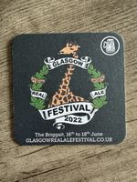 3 x Glasgow Real Ale Festival 2022 Beer Mats