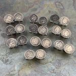 10 Pairs Wholesale Lot Antique Vintage Indian Head Penny Cent Coin Cufflinks