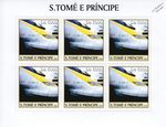 EUROSTAR e300 Class 373 TGV Channel Tunnel Train Stamp Sheet #5 (2003 Sao Tome)
