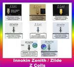 Innokin Zenith Zlide Z Coils 0.3ohm/0.6ohm/0.8ohm/1.0ohm/1.6Ohm/0.48ohm/0.5Ohm