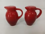 Le Creuset Stoneware Jug Shape Salt & Pepper Shaker-Red