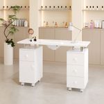 120cm New Large Professional Manicure Table Nail Station Art Salon Beauty Desk
