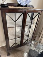 Antique 20th Century Display Cabinet In Mahogany