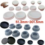White Silicone Rubber Round Hole Plugs Blanking End Caps Tube Pipe Insert Bungs