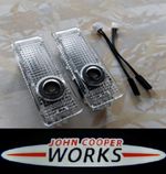 R53 MINI Cooper S JCW John Cooper Works Logo Door Entry Puddle Floor LED Lights
