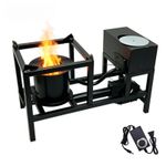 Waste Oil Stove Oil Burner Outdoors Cooking Heating Furnace Burning Tool Farm