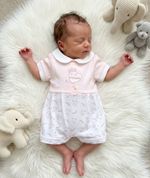 Premature Baby Girl Romper Suit Tiny Early Prem Princess PINK